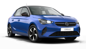 Opel corsa e gs line blauw