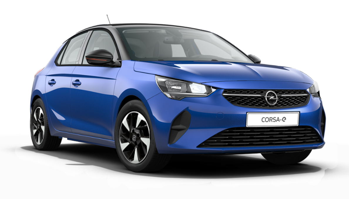 Opel corsa e gs line blauw