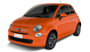 Private lease Fiat 500 club orange